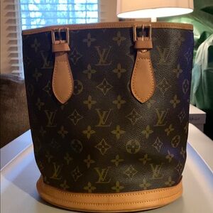 Louis Vuitton Monogram Brown Bucket Bag